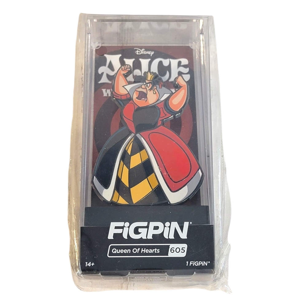Figpin Alice Villains Queen of Hearts- Disney Parks #605 - Collectible NIB